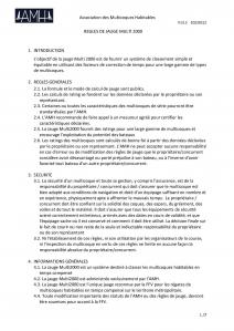 Régles de la jauge multi2000